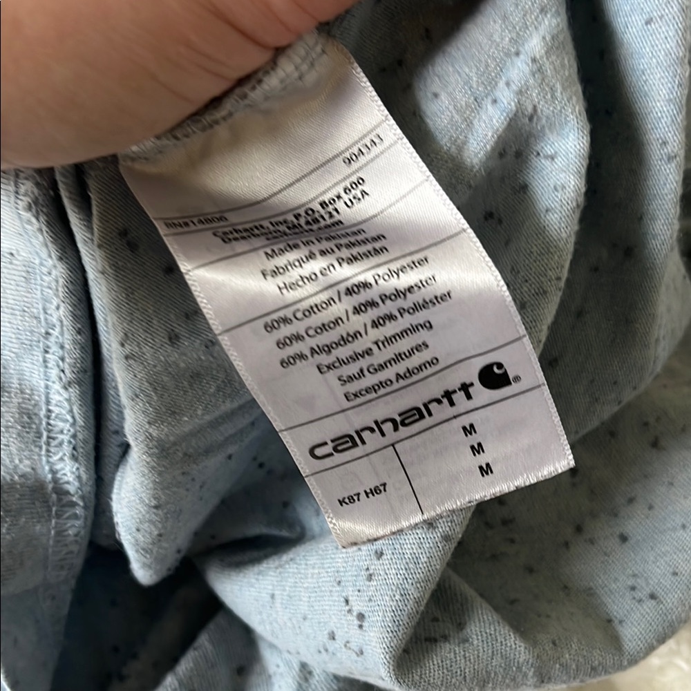 Carhartt Men's Blue Pocket T-Shirt - Picture 10 of 10